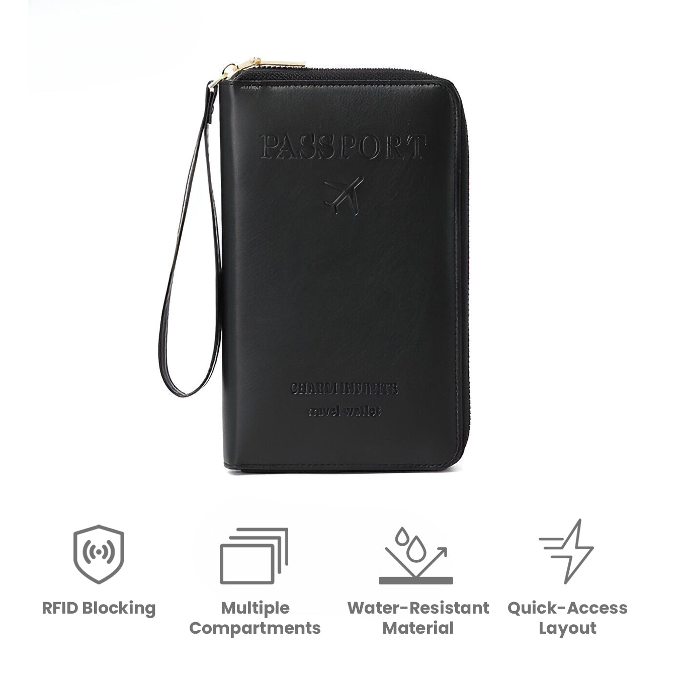 LuxuraGuard RFID Reis Paspoort Houder | Beschermt uw paspoort tegen ongewenste scans
