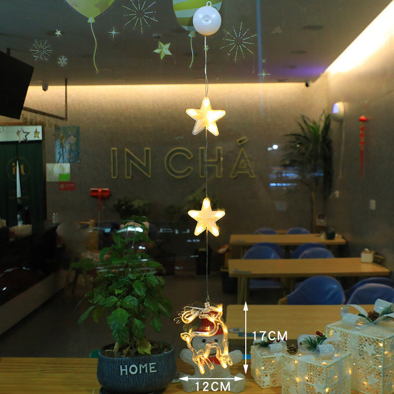 Kerstvensterverlichting met zuignap