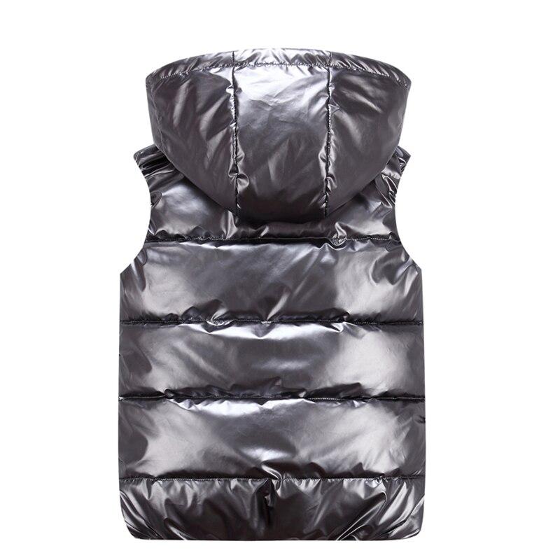 Elegante unisex gewatteerde vest met capuchon