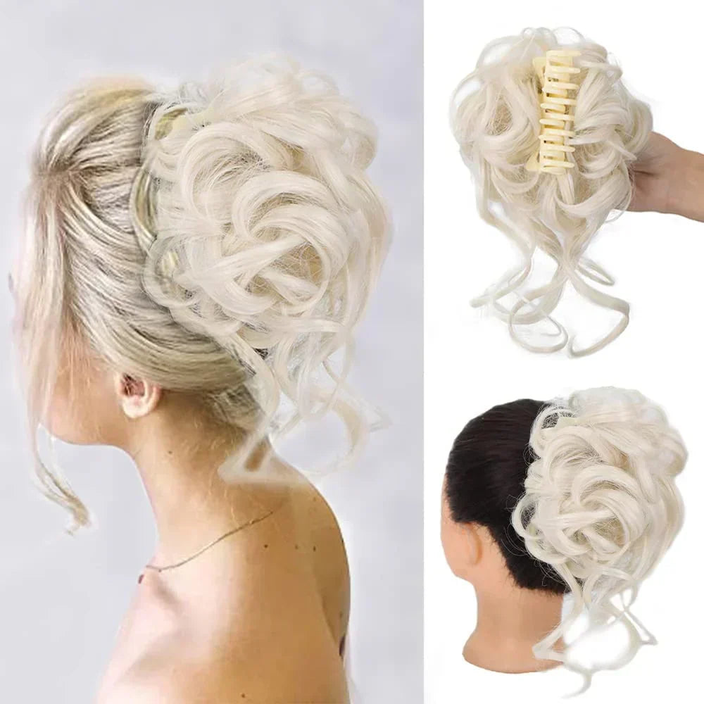 CurlyBun: Direct Gelockt Knot Haar Klem