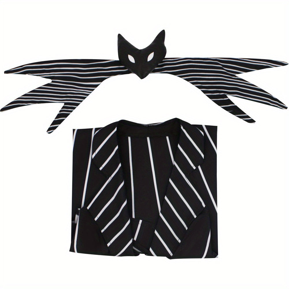 Dames Gothic Gestreepte Halloween Kostuum Jurk | Mini