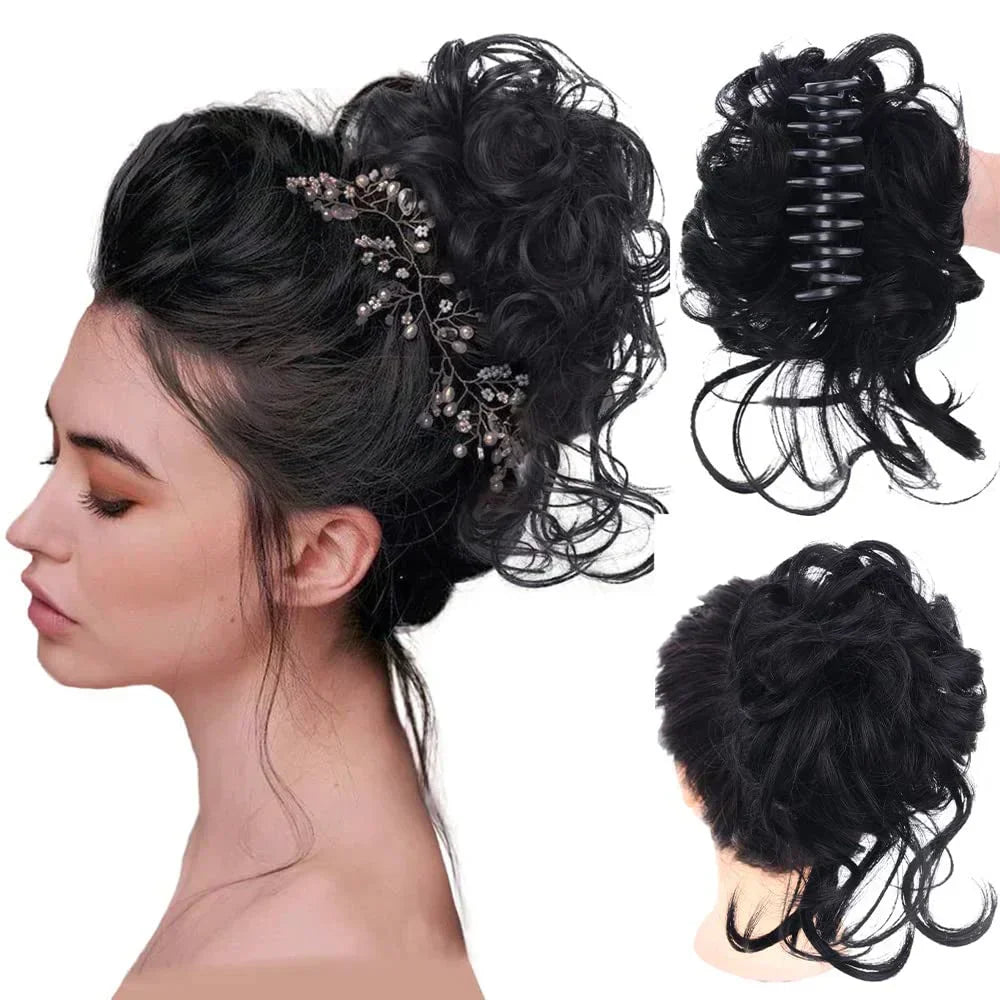 CurlyBun: Direct Gelockt Knot Haar Klem