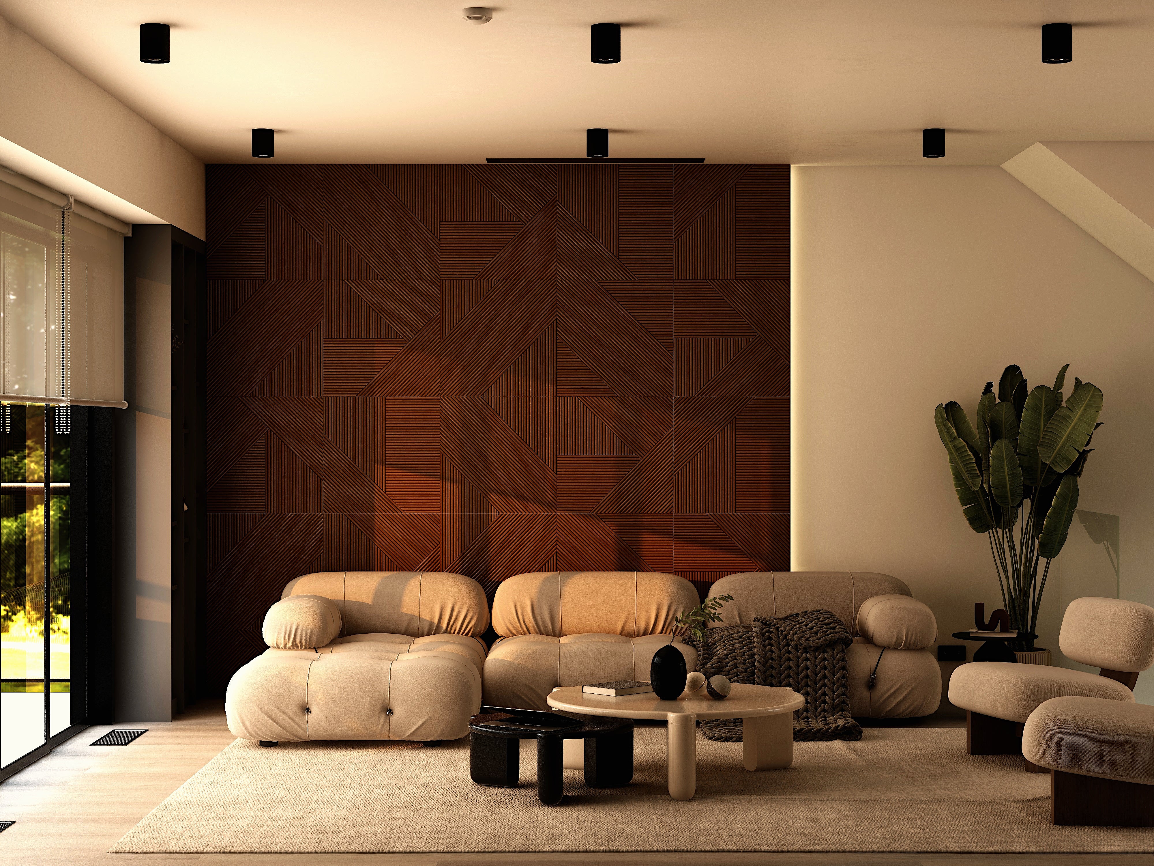 Moderne Massief Houten Paneel
