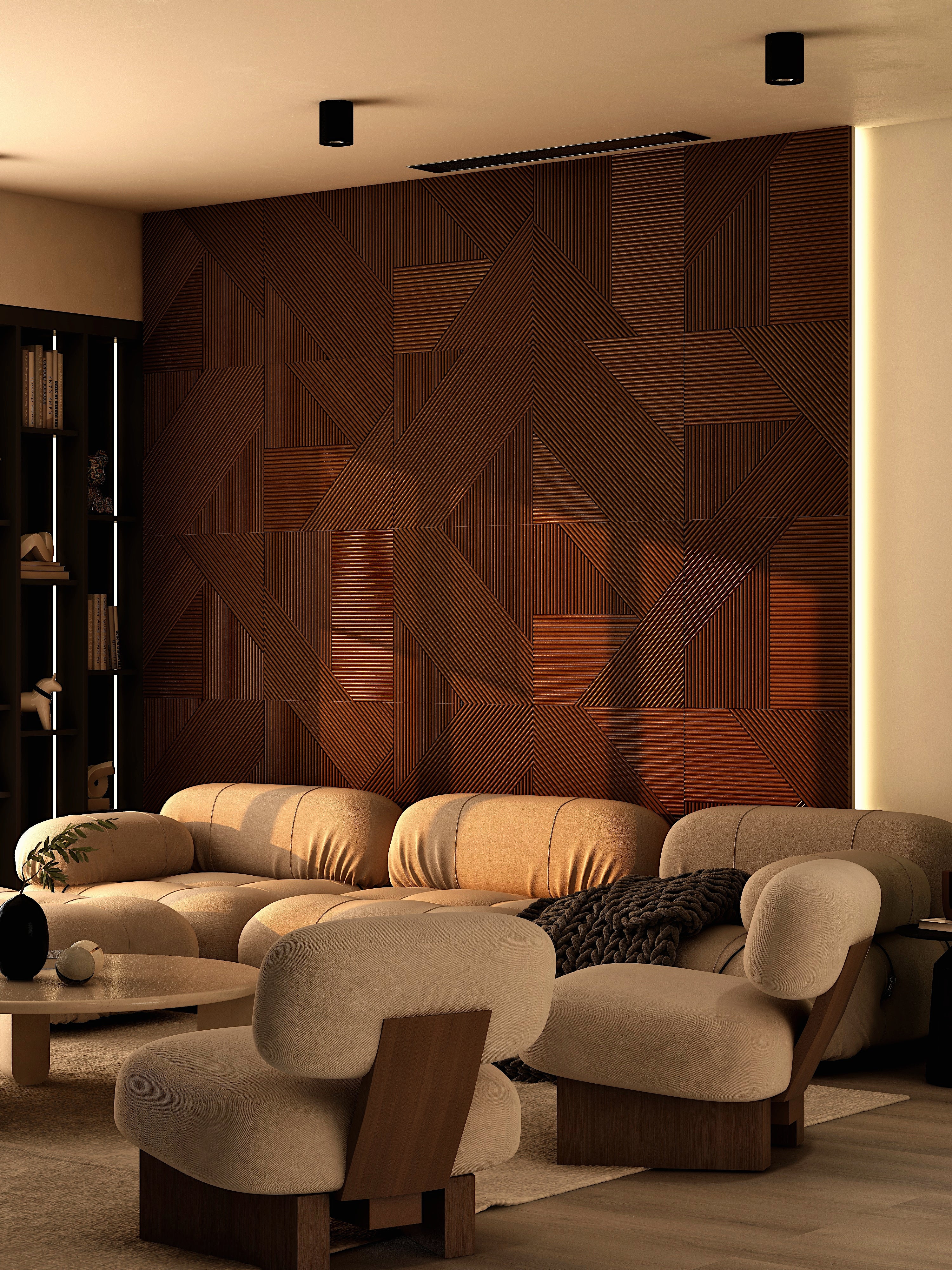 Moderne Massief Houten Paneel