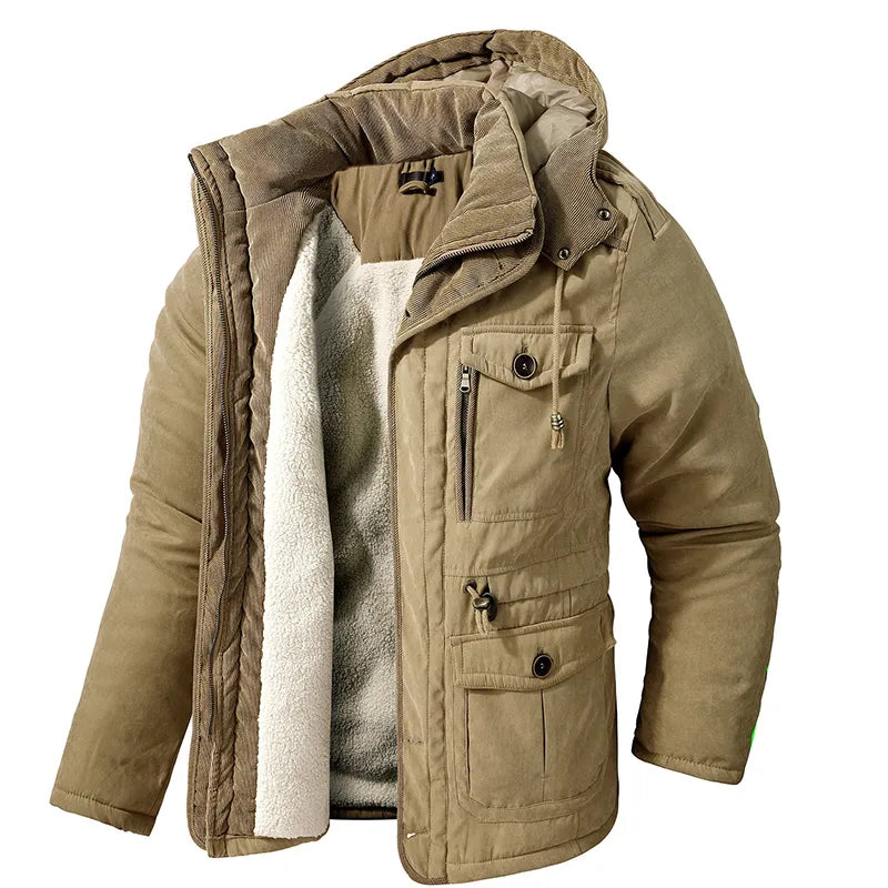 Hans™ Warme Winterjacke met Futter uit Fell