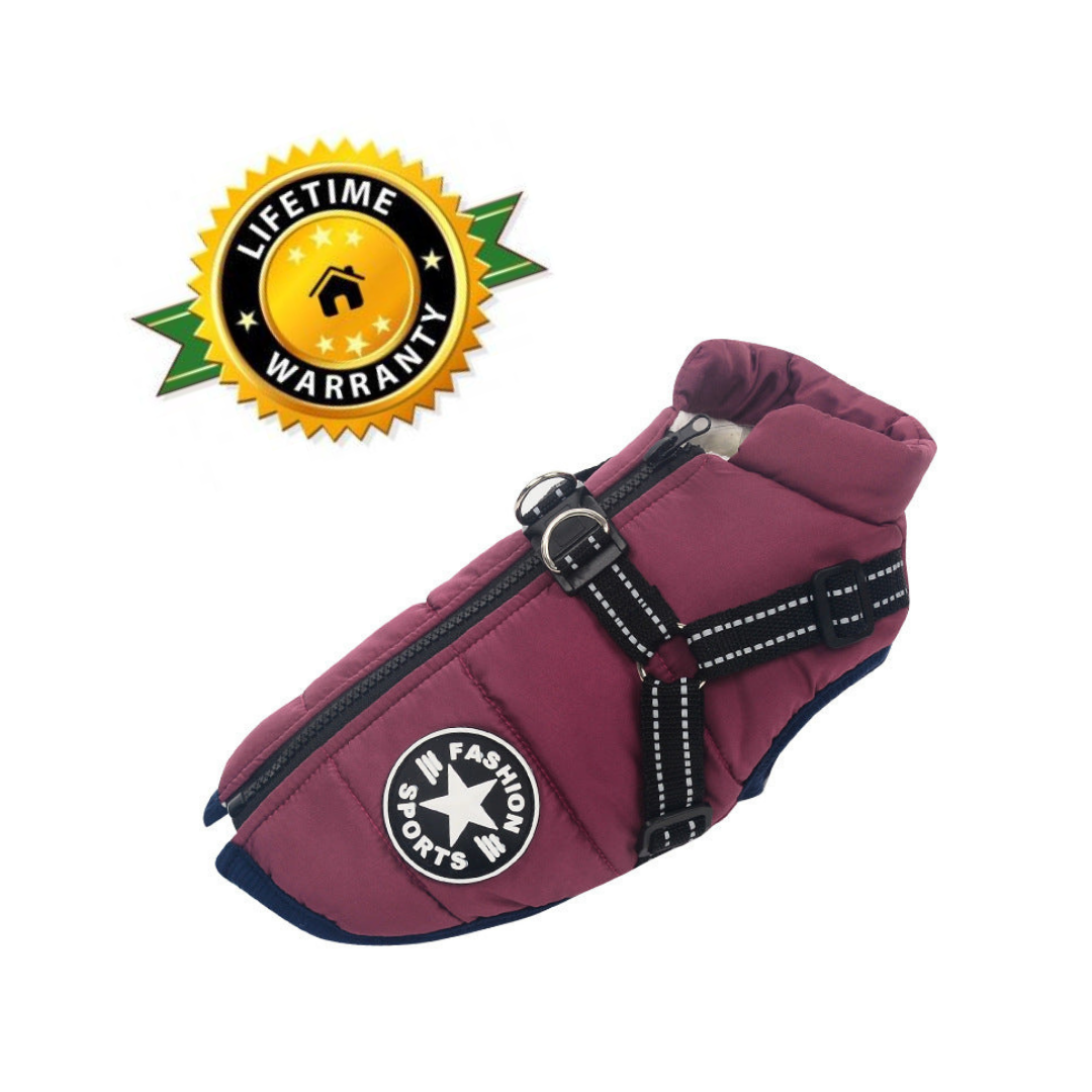 WoofGuard™ - Waterdichte Winterjas met geïntegreerd Harnas