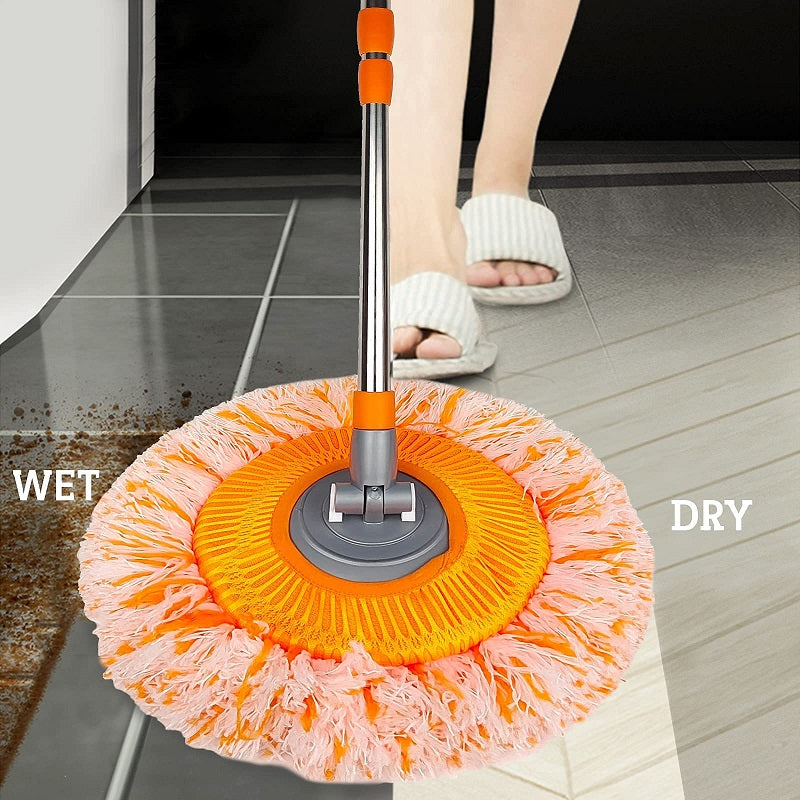 LuxeClean 360° Roteerbare Schoonmaakmop | Verstelbare mop voor moeiteloos reinigen in elke hoek