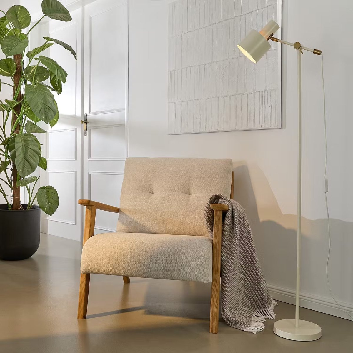 Moderne LED Staande Lamp – Minimalistische Verlichting voor Woonkamer en Slaapkamer