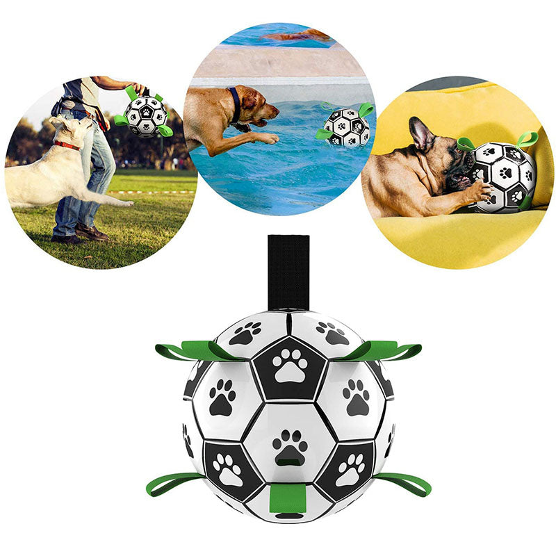 CanineElegance Luxe Voetbal | Duurzaam en plezierig speelplezier voor honden