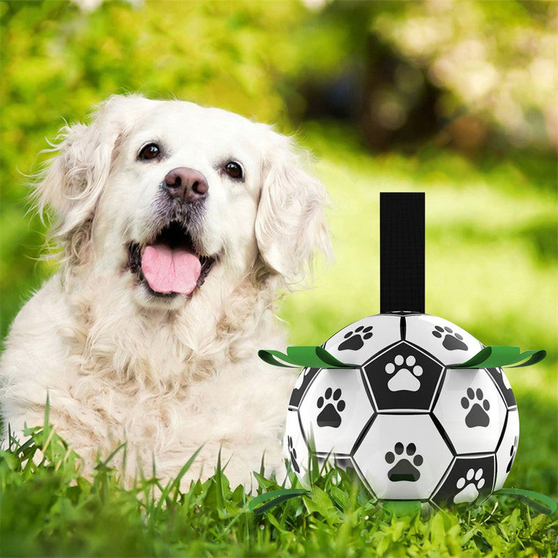 CanineElegance Luxe Voetbal | Duurzaam en plezierig speelplezier voor honden