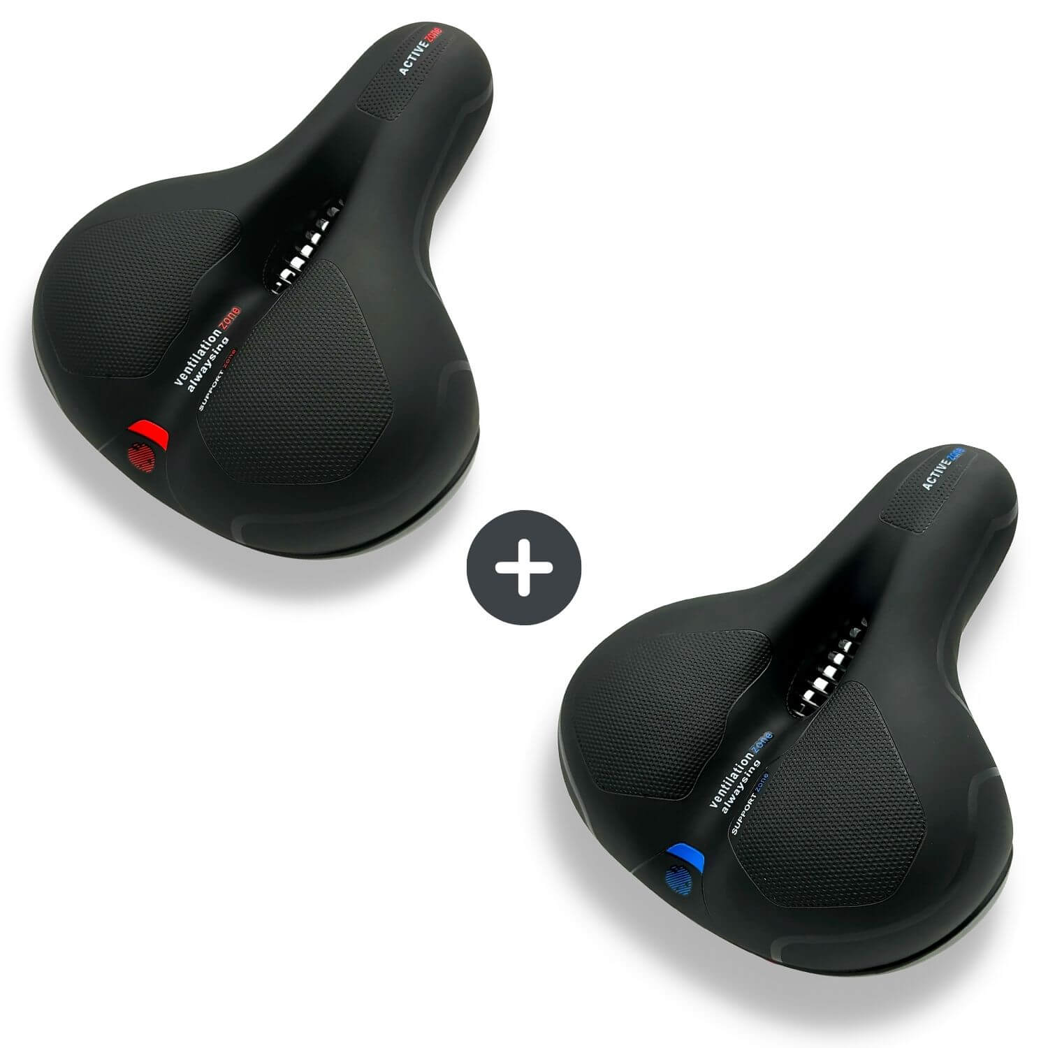 Sandsberg | CloudComfort Pro Fietszadel | Drukverlagende Geheugenfoam | Zwart