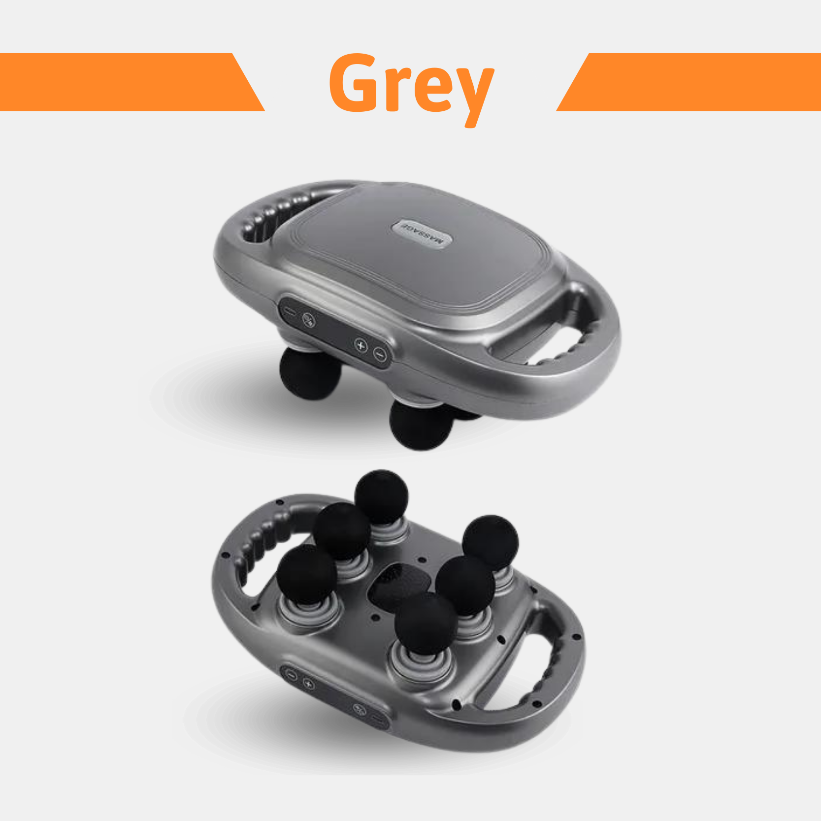 FlexiRelief Pro | 6-koppige hoogfrequente spiermassager