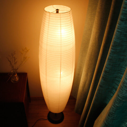 Noordse rijstpapier zuilen 2-licht vloerlamp