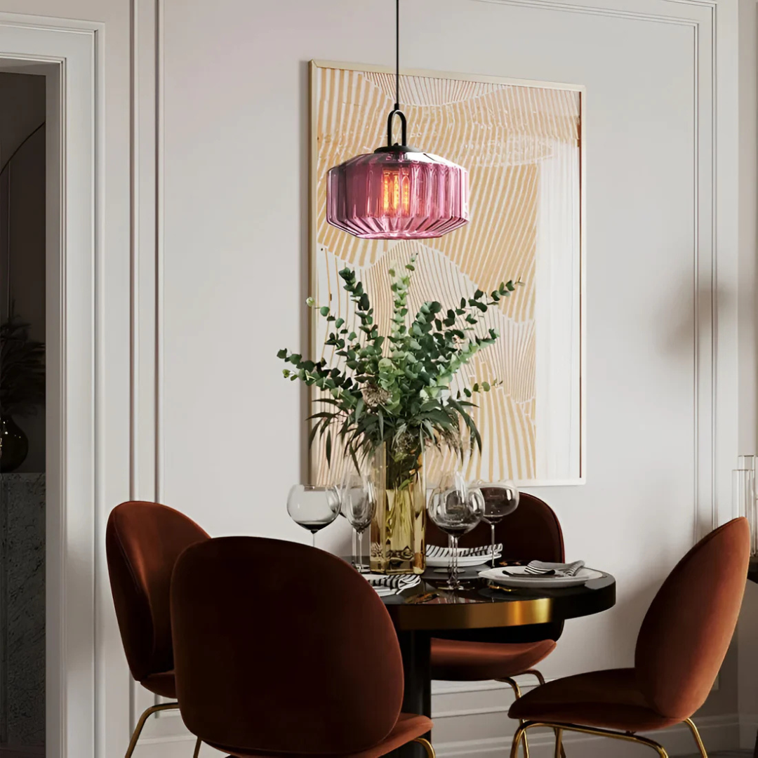 Mireta - Retro Gekleurd Glazen Hanglamp