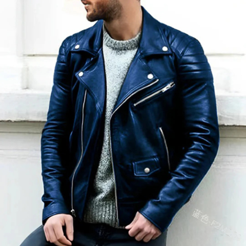 Heren leren jas | Moto