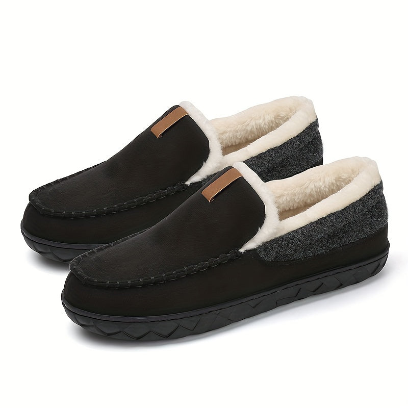 Winter Slippers voor Heren – Warme Schapenvacht Slippers voor Thuis