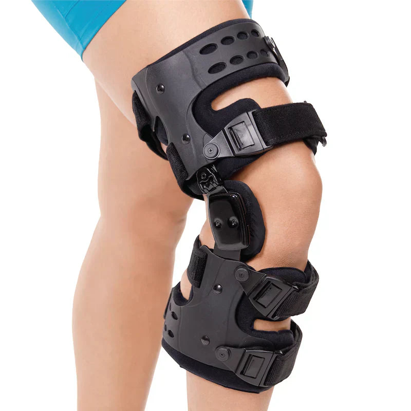 Medische OA-ontlastingsknieschijf | Unicompartimentele artrose-orthese | Varus/Valgus-correctie & ROM-controle | Mediale & Laterale ontlasting | Instelbare bewegingshoek