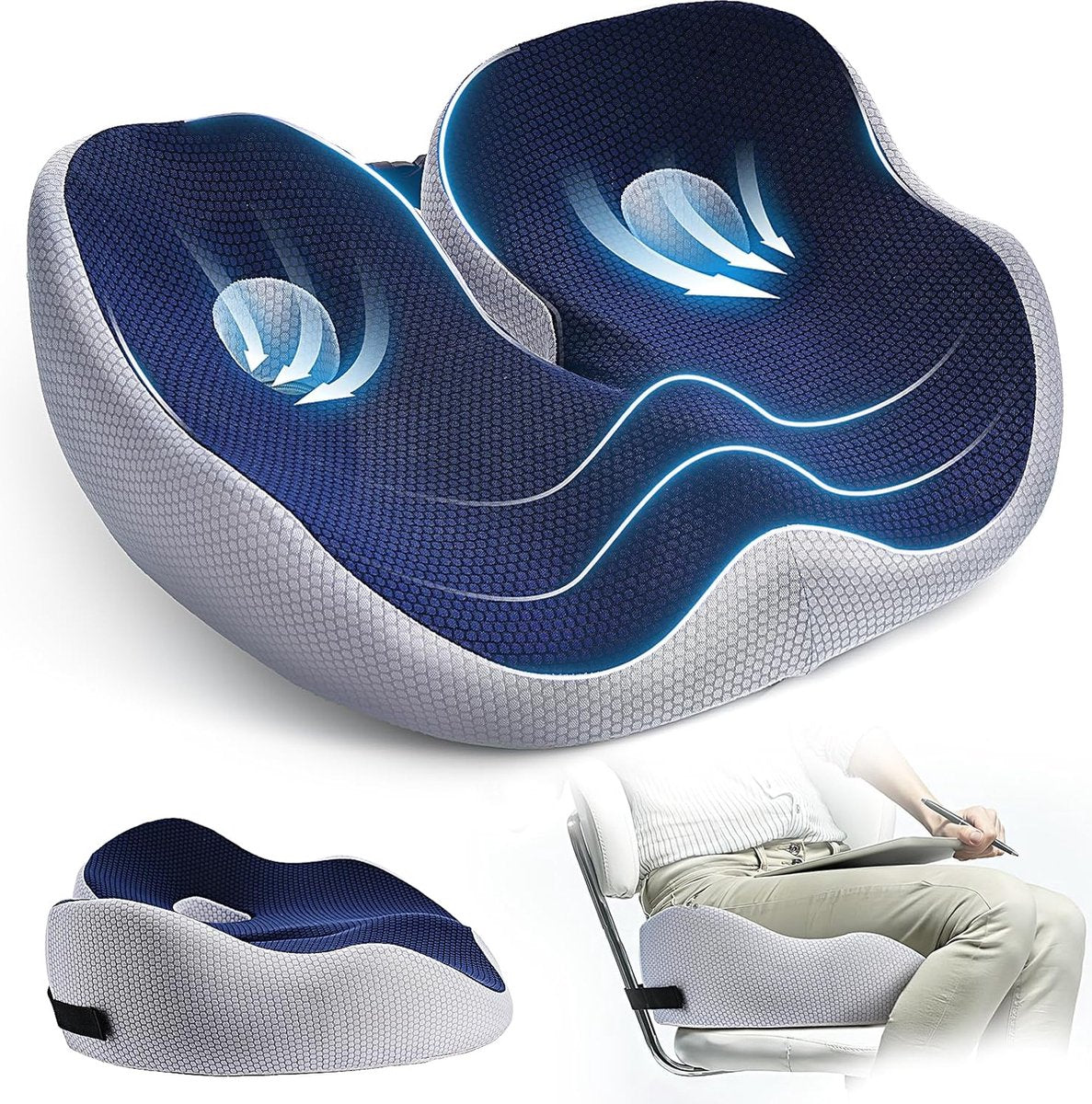 FlexiSeat | Verstelbaar Ergonomisch Zitkussen