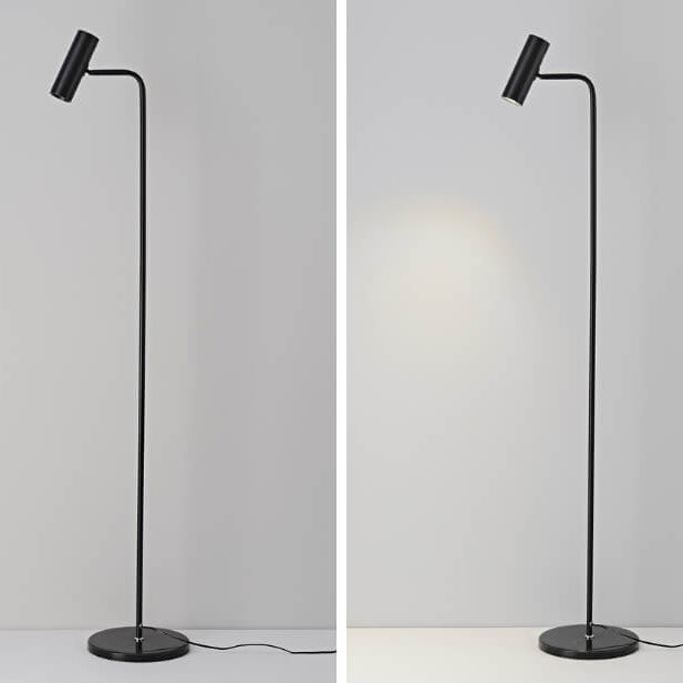 Industriële IJzeren Eenvoudige Lampvoet Verstelbare LED Staande Vloerlamp