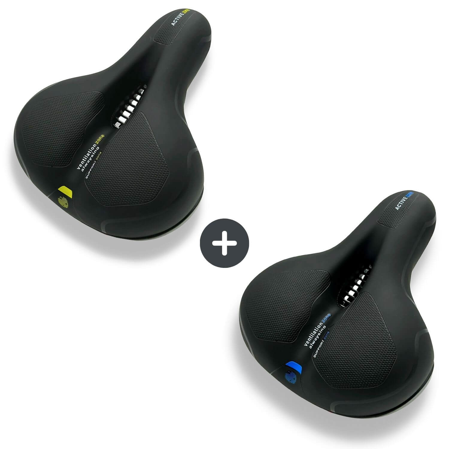 Sandsberg | CloudComfort Pro Fietszadel | Drukverlagende Geheugenfoam | Zwart