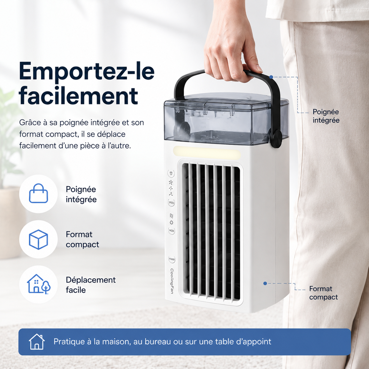 Persoonlijke draagbare airconditioner