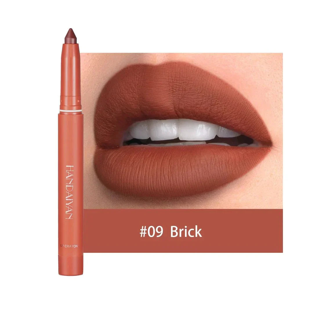 12 Kleuren HANDAIYAN Draaiende Aanscherpbare Matte Lippenstift Potloden