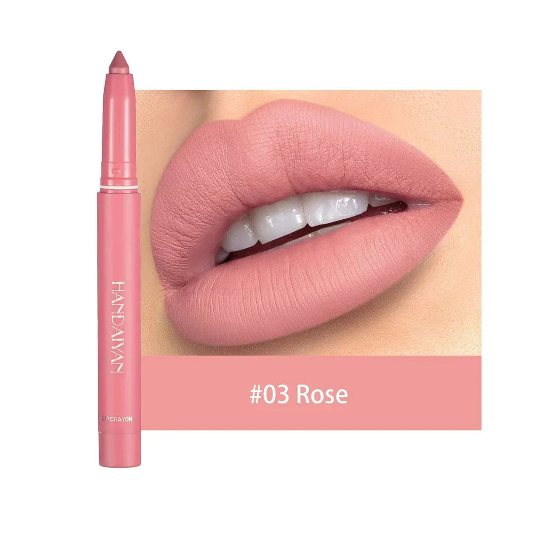 12 Kleuren HANDAIYAN Draaiende Aanscherpbare Matte Lippenstift Potloden