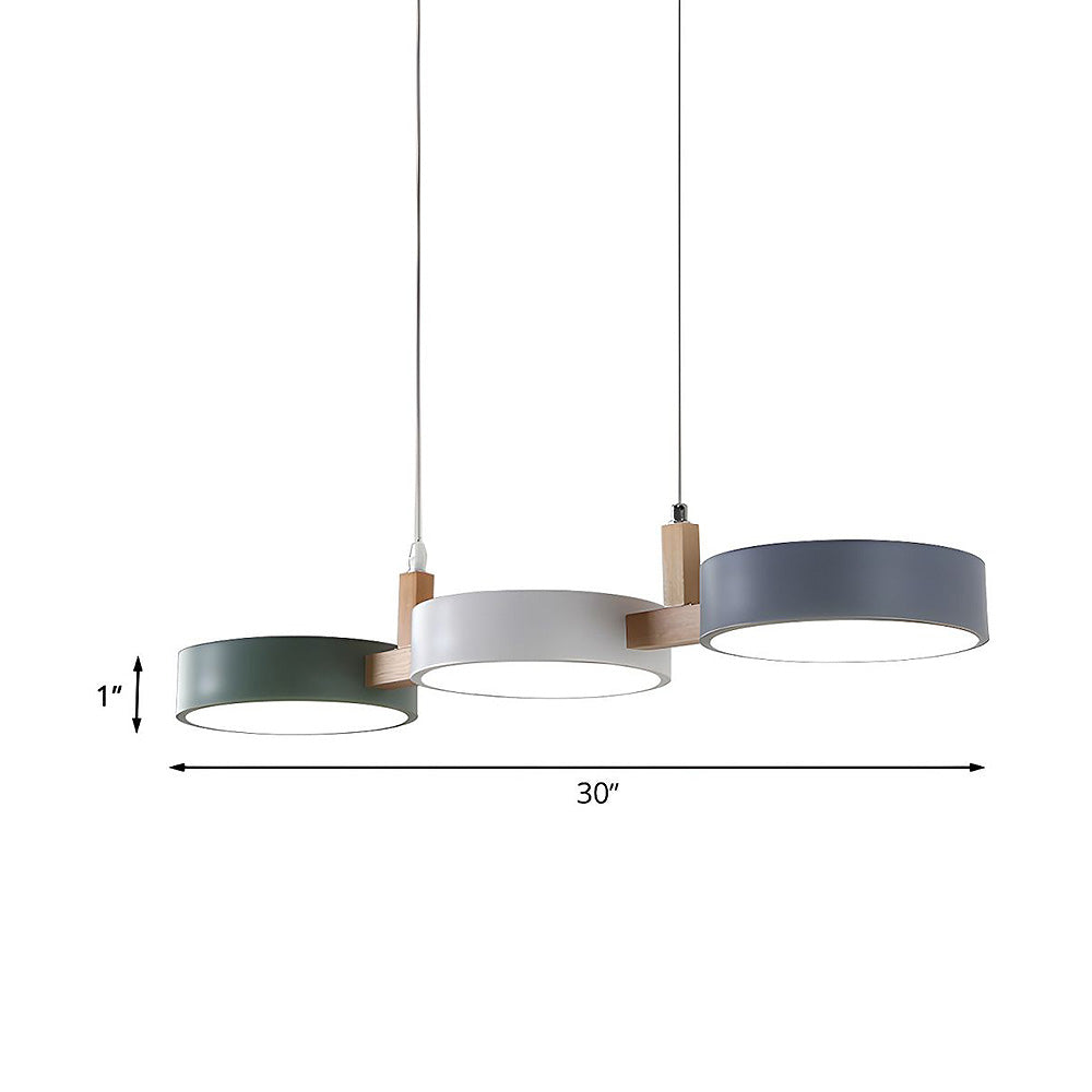 Noordse Flush Plafondlamp Met Meerdere Koppen Voor Keukens En Eetkamers