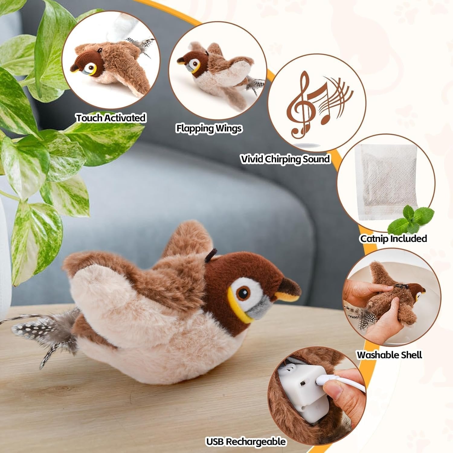 ChirpBuddy – Interactief Vogel Speelgoed voor Katten
