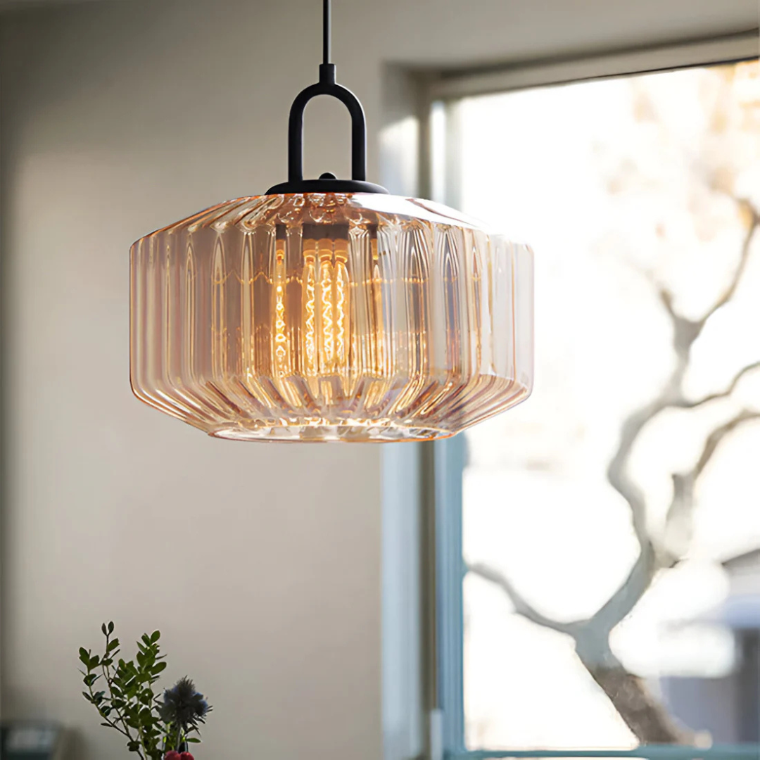 Mireta - Retro Gekleurd Glazen Hanglamp
