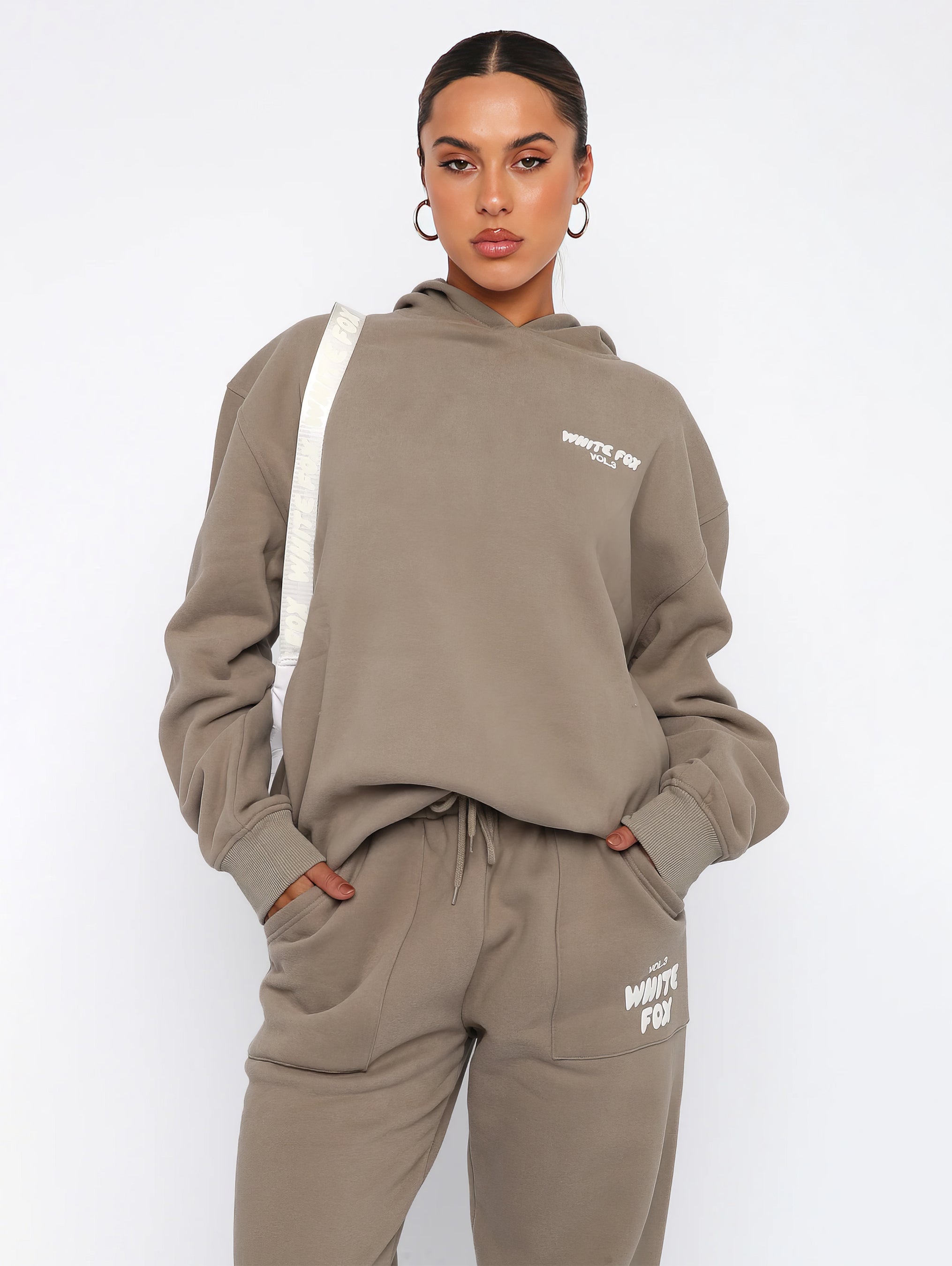 Vanio | Dames WhiteFox Trainingspak met Hoodie