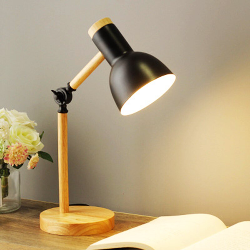 Nordic Houten LED-bureaulamp
