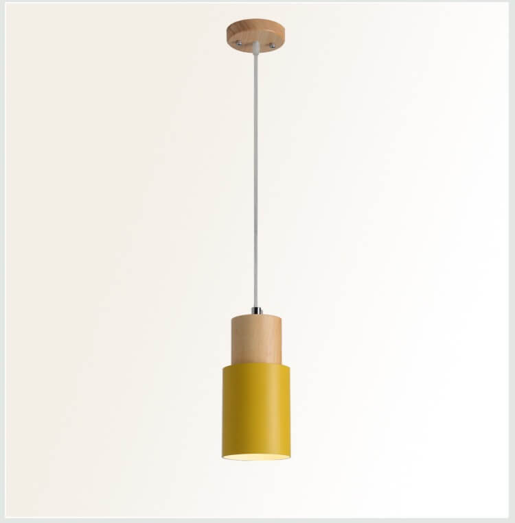 Metaal Hout Hanglamp | Modern Industrieel Ontwerp