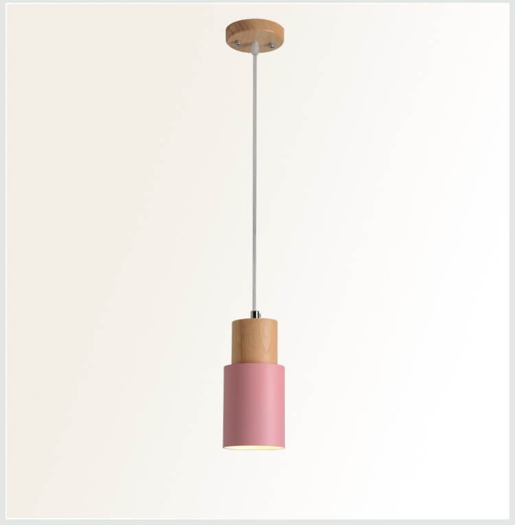 Metaal Hout Hanglamp | Modern Industrieel Ontwerp