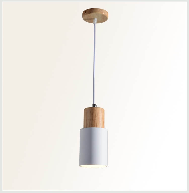 Metaal Hout Hanglamp | Modern Industrieel Ontwerp
