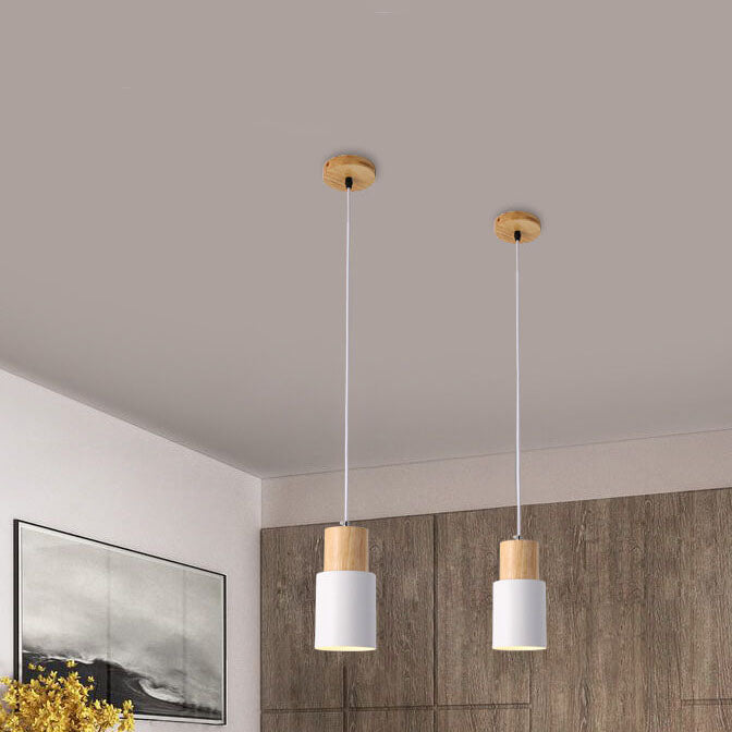 Metaal Hout Hanglamp | Modern Industrieel Ontwerp