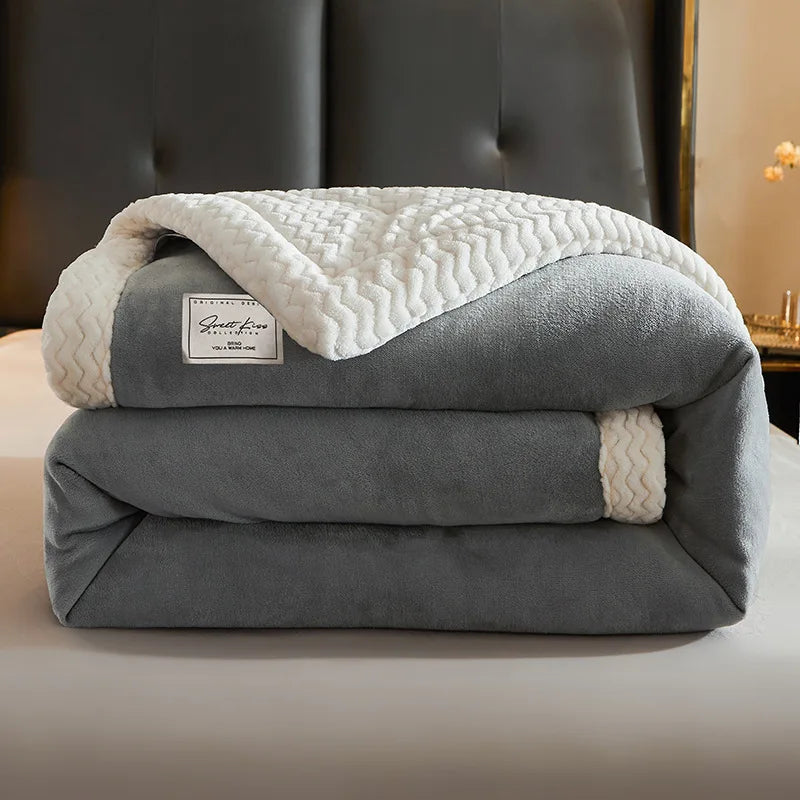 Extra Zachte Fleece Deken voor Bank en Bed – Warme Knuffelplaid voor Herfst en Winter
