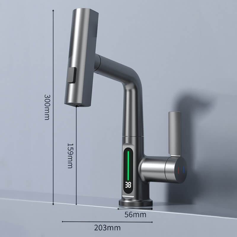 AquaElegance Digitale Kraanverhoging | Intelligente bediening met nauwkeurige digitale weergave voor modern wonen