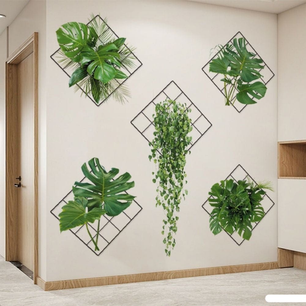 50% KORTING | 3D Groene Planten Muurstickers