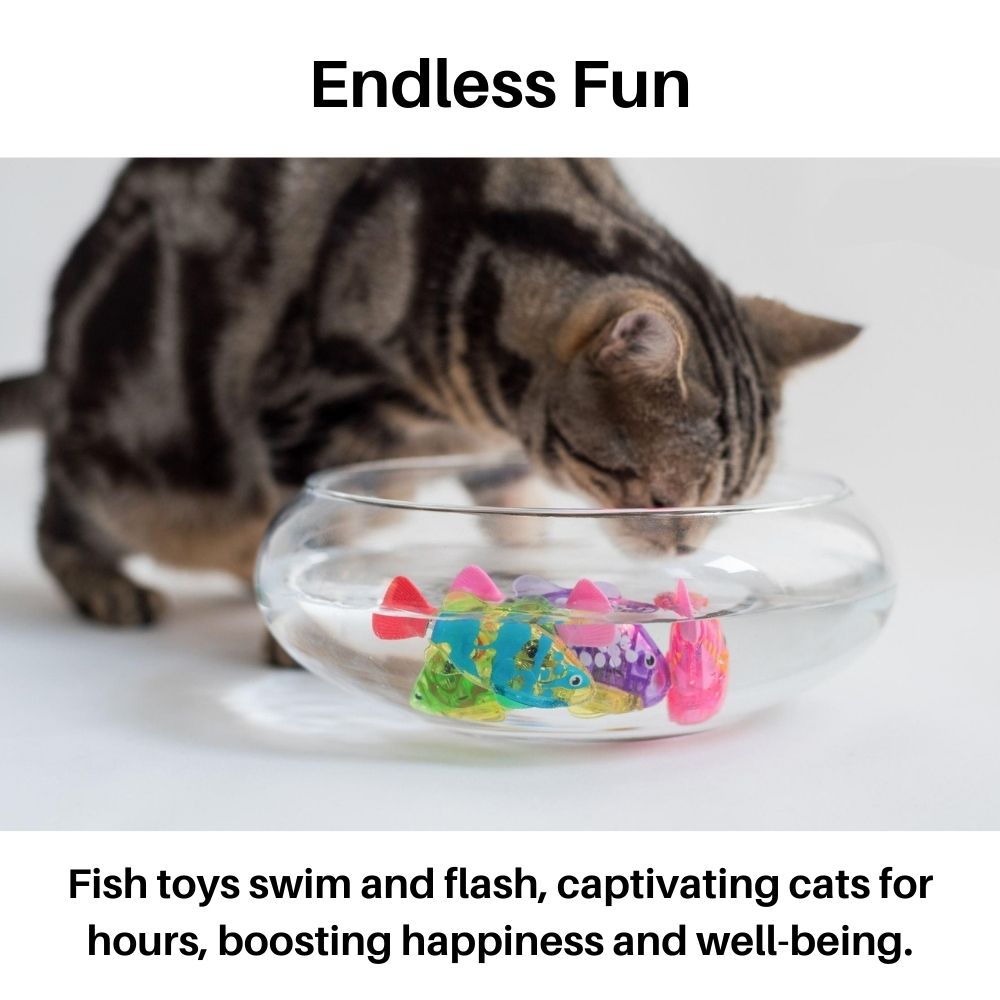 Interactieve Kat Speelgoed Set met Realistische Zwembeweging en Licht – Beste Kat Speelgoed voor Actief Spel