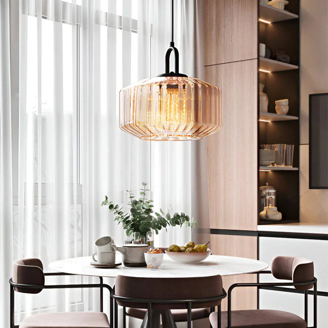 Mireta - Retro Gekleurd Glazen Hanglamp