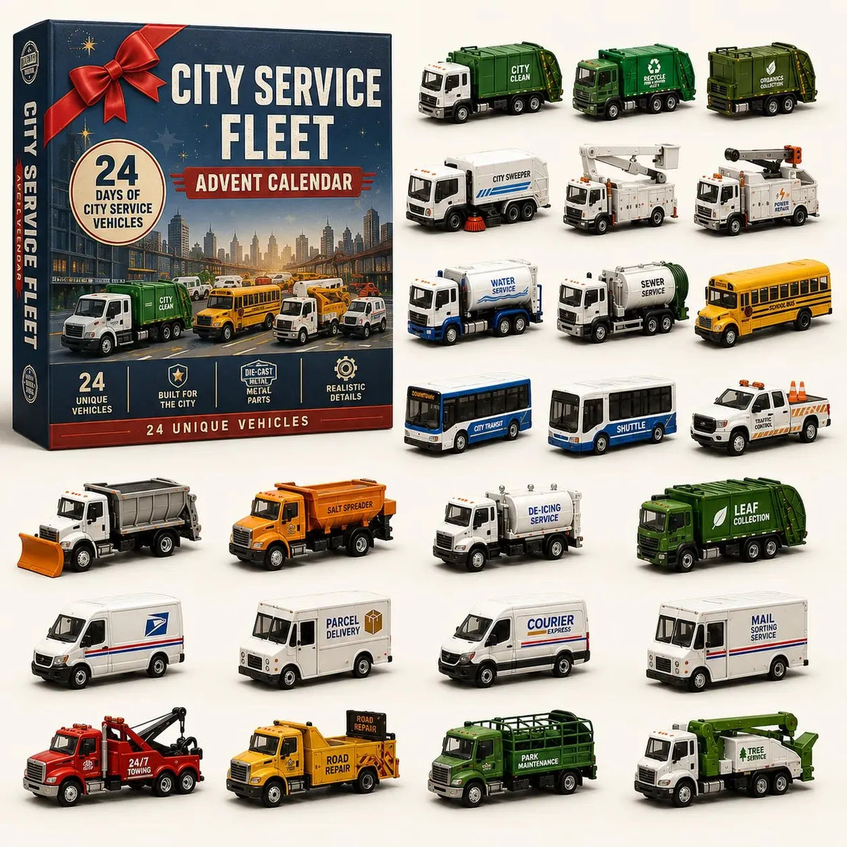 🚧 Bouw de Vloot Collectie 24-Daagse Voertuigen Advent Kalender Serie | ✨ Een Nieuw Avontuur Elke Ochtend
