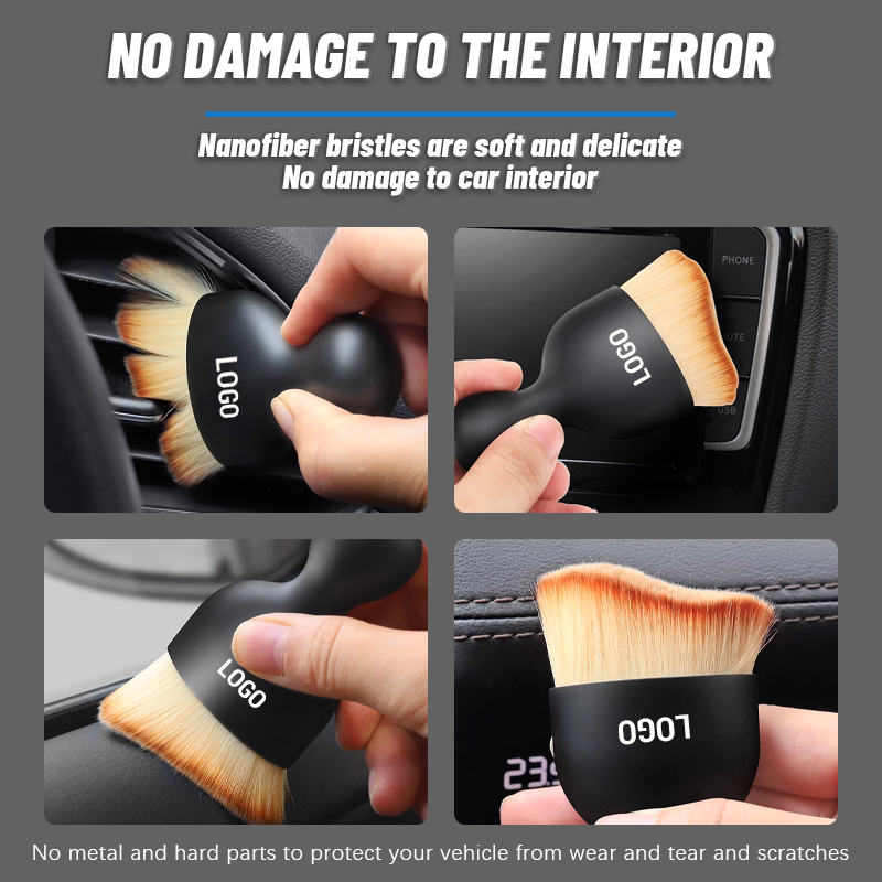 Woyuosn Zachte Borstels Interieur Duster – Dubbel Gebruik voor Nat & Droog Schoonmaken