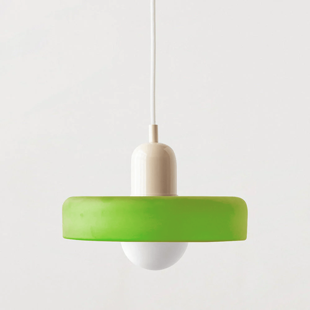 Bauhaus Gekleurde Glazen Hanglamp voor Moderne Interieurs