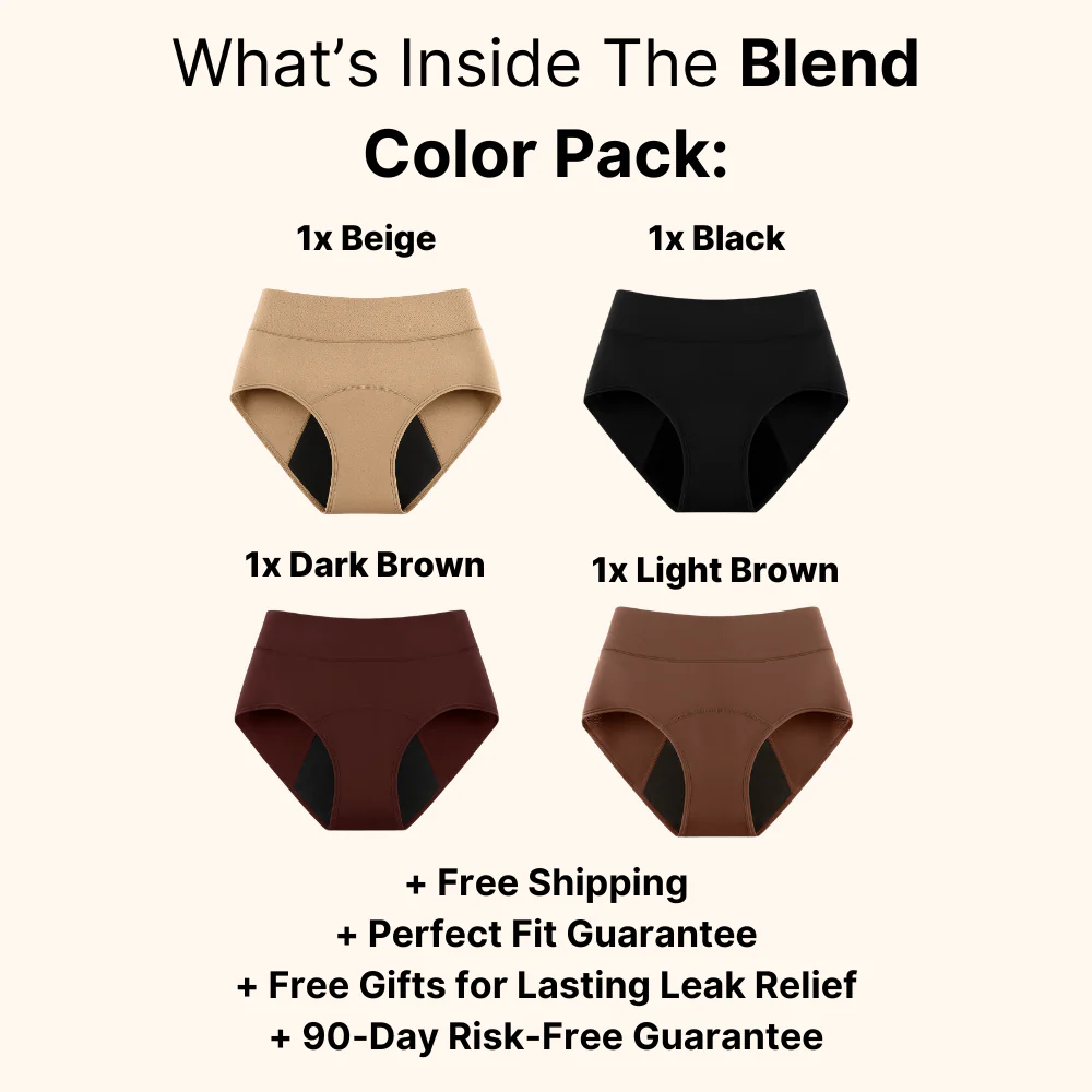 Aqualuxe | 100% Lekvrije Ondergoed 4-Pack voor Ultiem Comfort