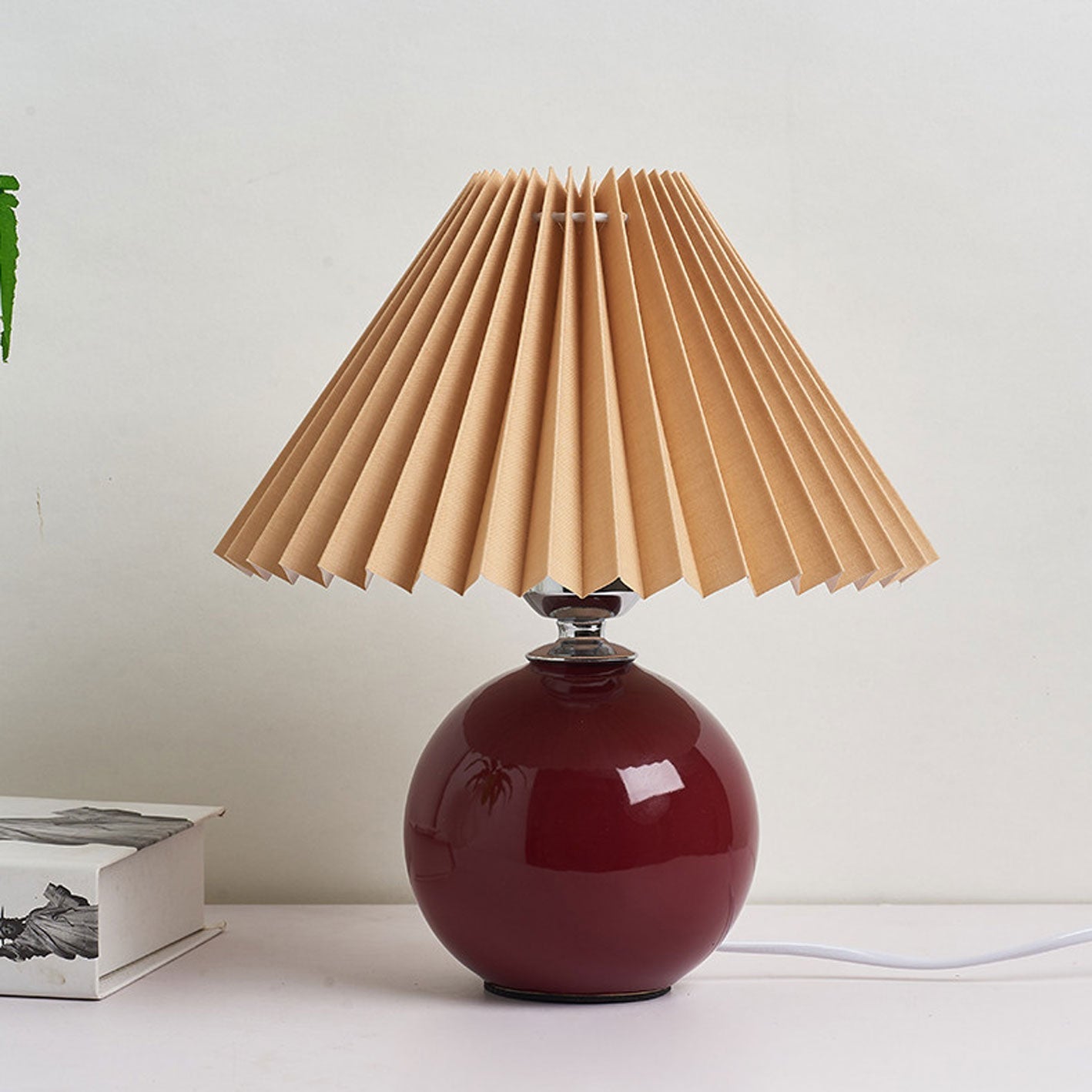 Nordic Ceramic Pleated Table Light | 1-Lamp