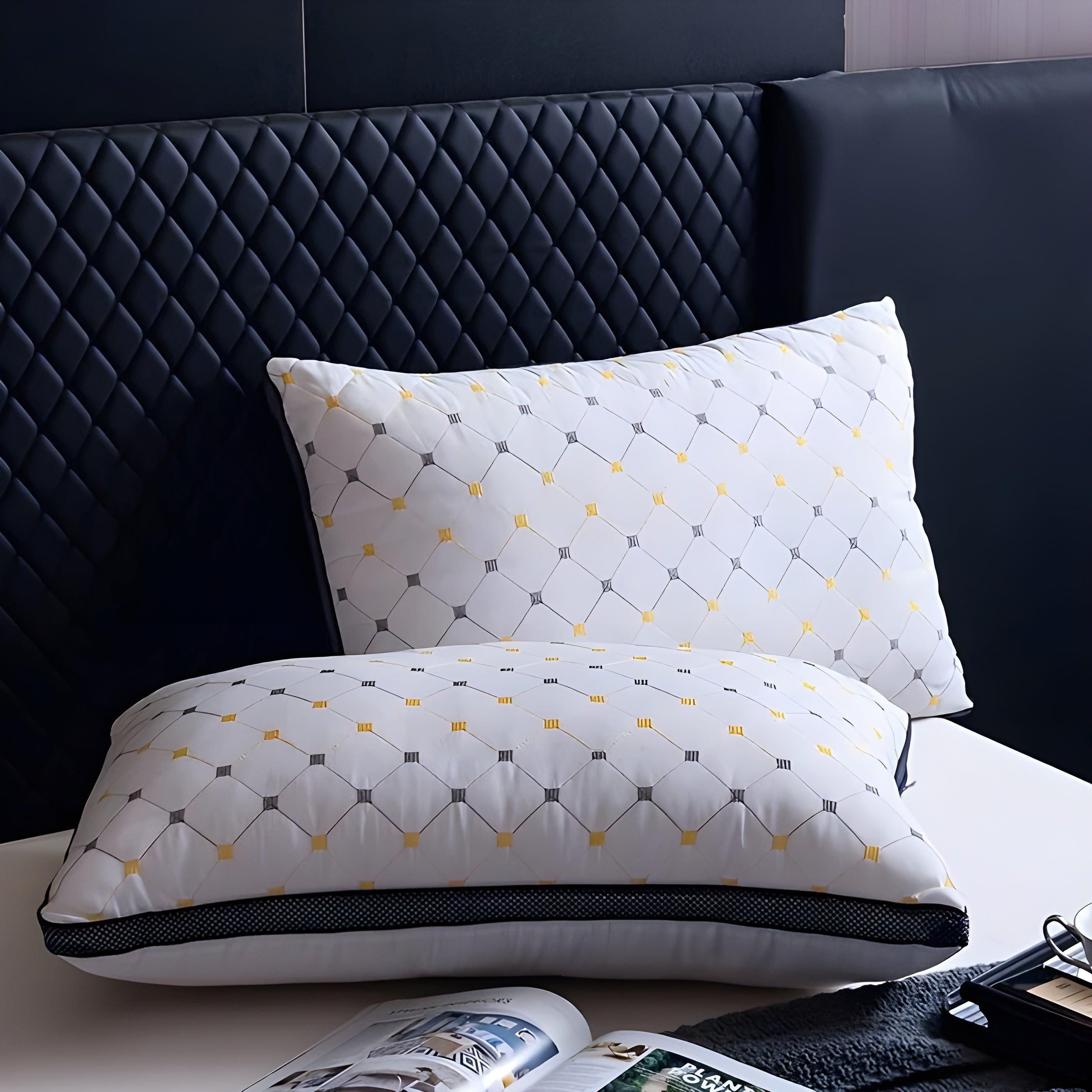 Ergonomisch Neksteunpillow voor Zijslapers - Hypoallergeen, Wasbaar, Beste Kussen voor Nekpijn