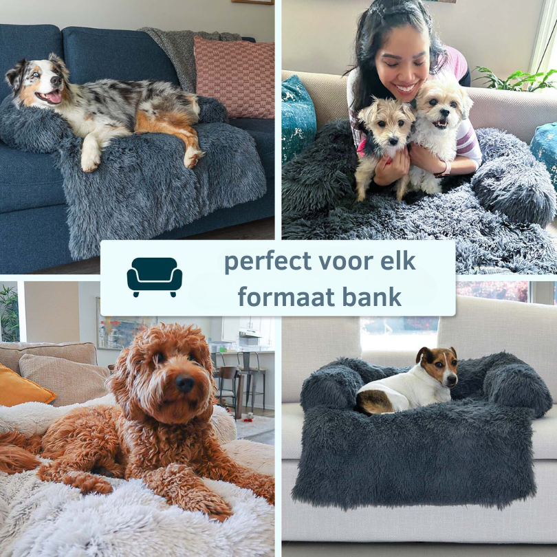 Waterafstotende Hondenbed Bescherming met Zachte Vegan Bont – Antislip, Comfortabel, Geschikt voor Alle Hondenformaten