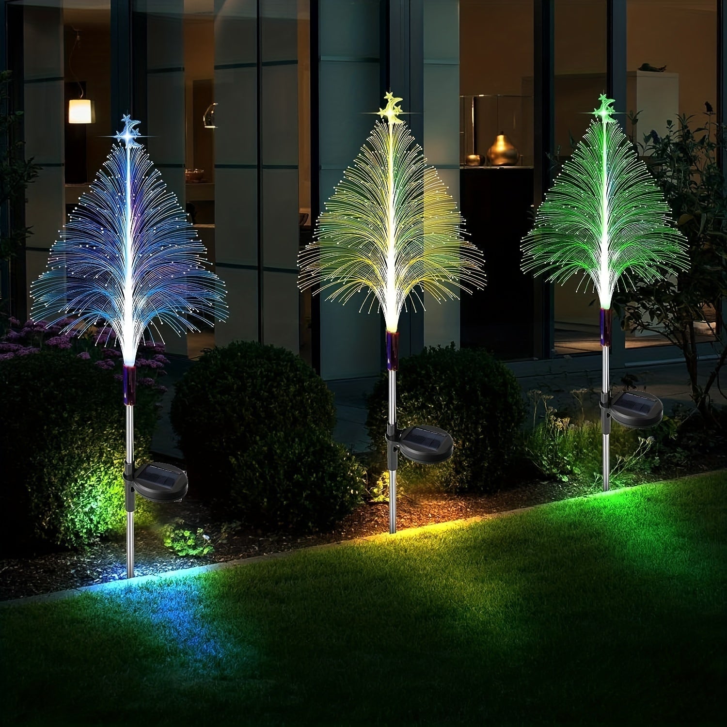 LichtTuin Solarset – 3 kleurveranderende LED-tuinlampen op zonne-energie