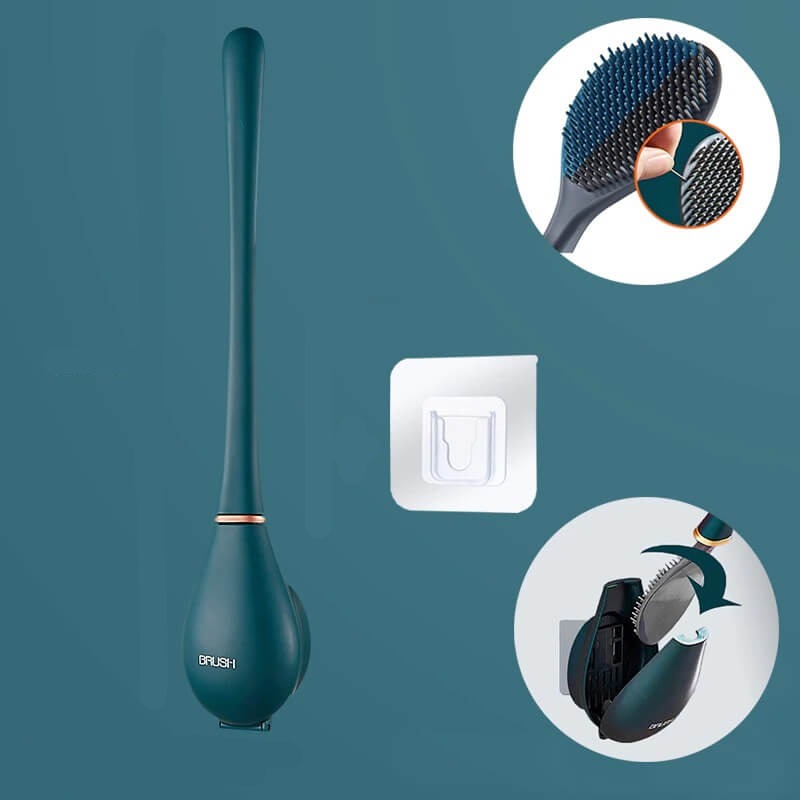 Wandmontage flexibele toiletborstel